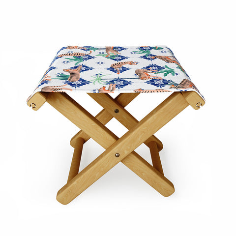 83 Oranges Tigers in Morocco Folding Stool