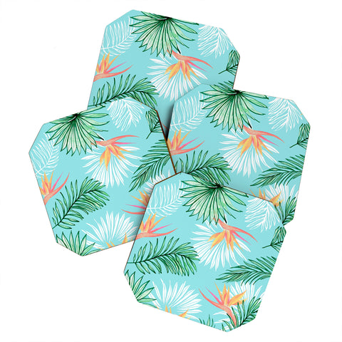 83 Oranges Tropic Palm Coaster Set