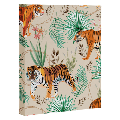 83 Oranges Tropical and Tigers Art Canvas