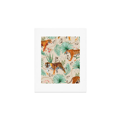83 Oranges Tropical and Tigers Art Print