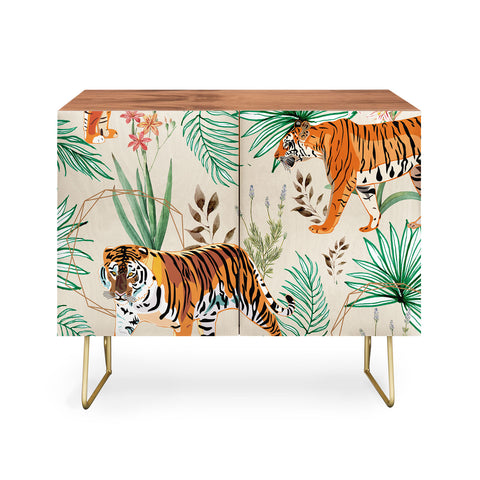 83 Oranges Tropical and Tigers Credenza