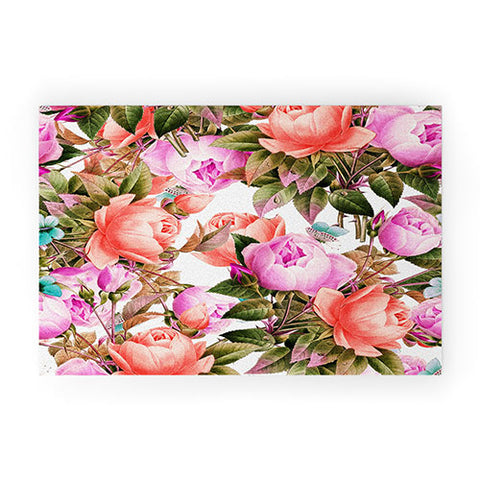 83 Oranges Tropical Flora Welcome Mat