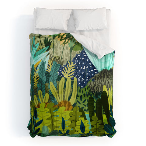 83 Oranges Wild Jungle Painting Forest Comforter