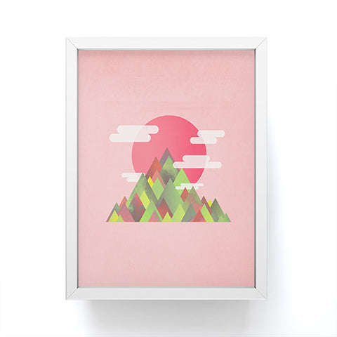Adam Priester Cloudy Peaks Framed Mini Art Print