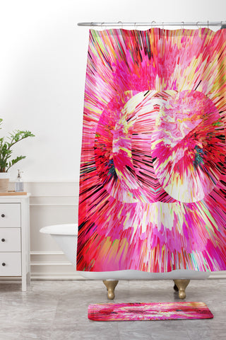 Adam Priester Color Explosion II Shower Curtain And Mat