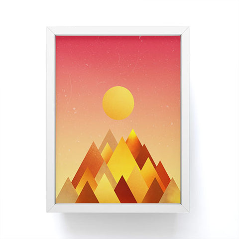 Adam Priester Hot Peaks Framed Mini Art Print