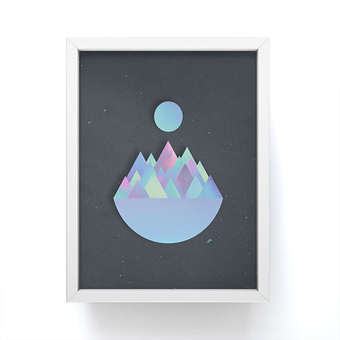 Adam Priester Moon Peaks Alternative Framed Mini Art Print