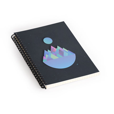 Adam Priester Moon Peaks Alternative Spiral Notebook