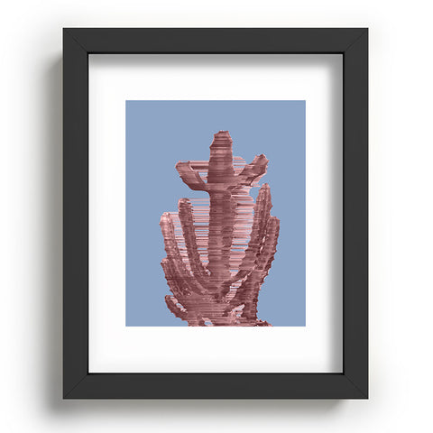 Adam Priester Rose Quartz Cactus Recessed Framing Rectangle