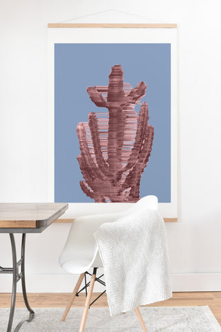 Adam Priester Rose Quartz Cactus Art Print And Hanger