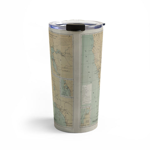 Adam Shaw California Lighthouse Map Travel Mug