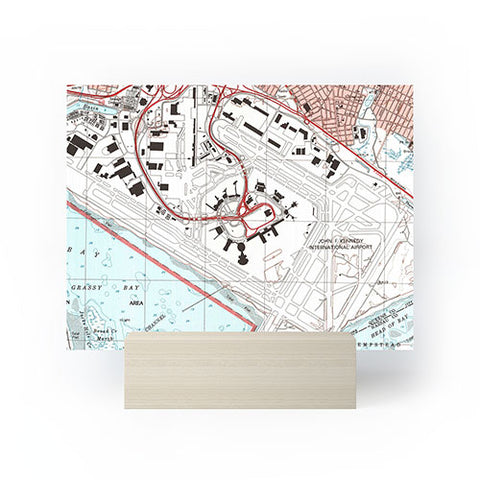 Adam Shaw JFK Airport Map Mini Art Print