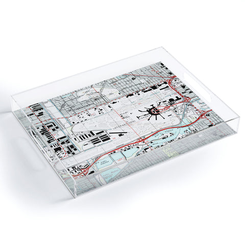 Adam Shaw Miami MIA Airport Map Acrylic Tray