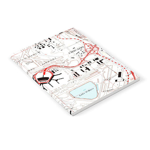 Adam Shaw ORD Chicago OHare Airport Map Notebook