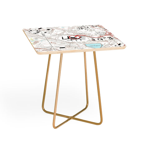 Adam Shaw ORD Chicago OHare Airport Map Side Table