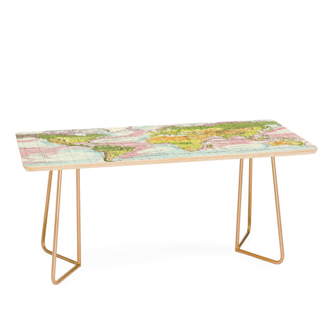 Adam Shaw World Map of Mother Nature Coffee Table