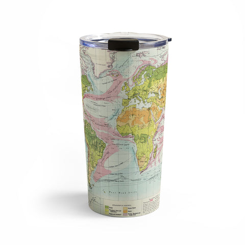 Adam Shaw World Map of Mother Nature Travel Mug