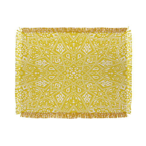 Aimee St Hill Amirah Yellow Throw Blanket