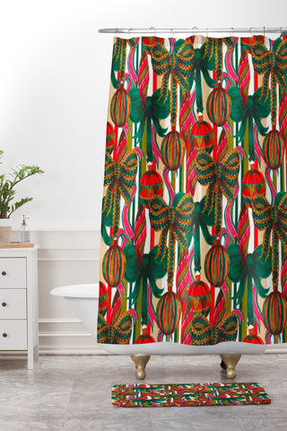 Aimee St Hill Baubles Shower Curtain And Mat