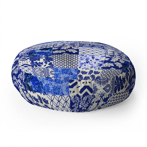Aimee St Hill Blue Is Just A Mood Floor Pillow Round