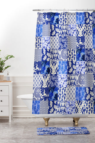 Aimee St Hill Blue Is Just A Mood Shower Curtain And Mat