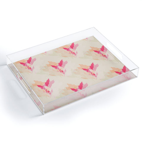 Aimee St Hill Coral 1 Acrylic Tray