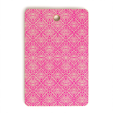 Aimee St Hill Eva All Over Pink Cutting Board Rectangle