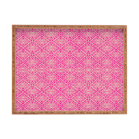 Aimee St Hill Eva All Over Pink Rectangular Tray