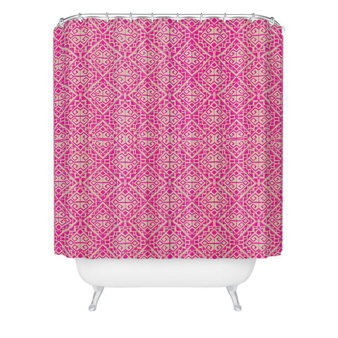 Aimee St Hill Eva All Over Pink Shower Curtain