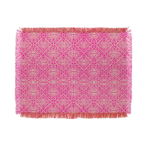 Aimee St Hill Eva All Over Pink Throw Blanket