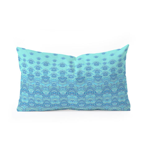 Aimee St Hill Farah Blooms Blue Oblong Throw Pillow