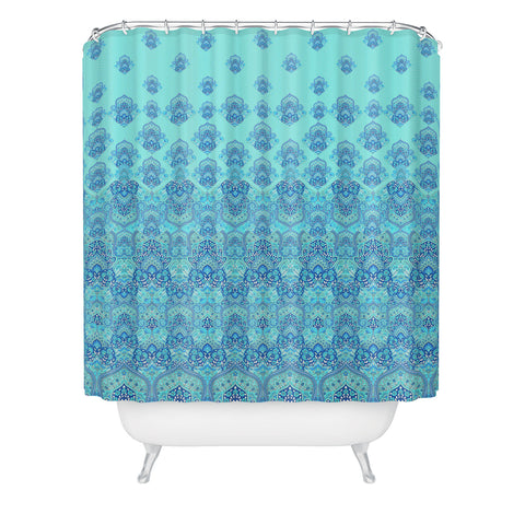 Aimee St Hill Farah Blooms Blue Shower Curtain