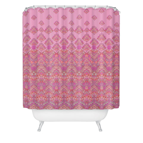 Aimee St Hill Farah Blooms Soft Blush Shower Curtain