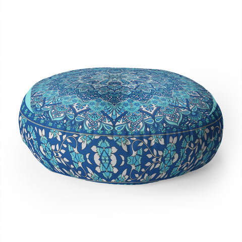 Aimee St Hill Farah Blue Floor Pillow Round
