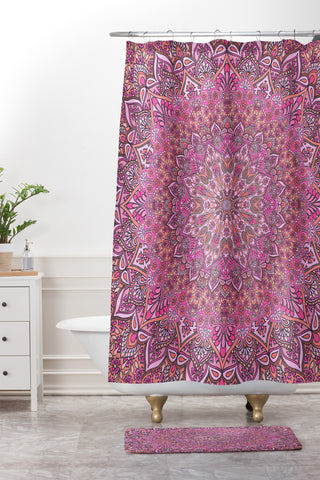 Aimee St Hill Farah Soft Blush Shower Curtain And Mat