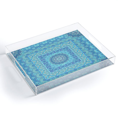 Aimee St Hill Farah Squared Blue Acrylic Tray