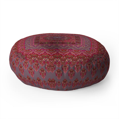 Aimee St Hill Farah Squared Red Floor Pillow Round