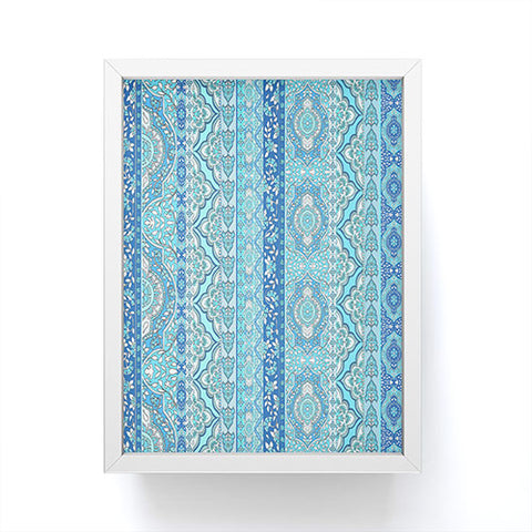 Aimee St Hill Farah Stripe Blue Framed Mini Art Print