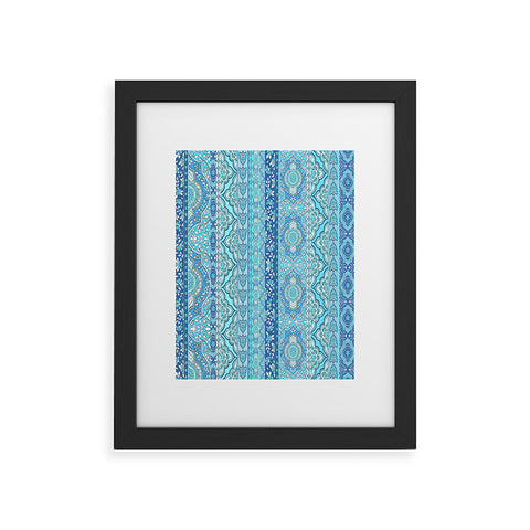 Aimee St Hill Farah Stripe Blue Framed Art Print