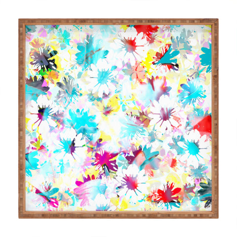 Aimee St Hill Floral 4 Square Tray