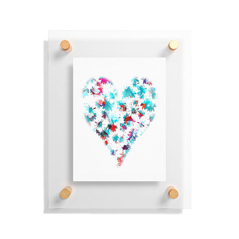 Aimee St Hill Floral Heart Floating Acrylic Print