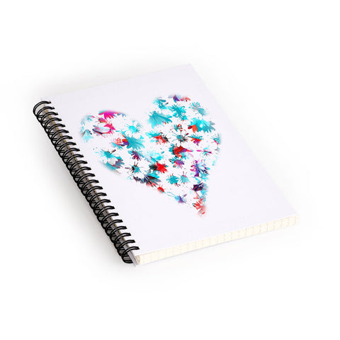 Aimee St Hill Floral Heart Spiral Notebook