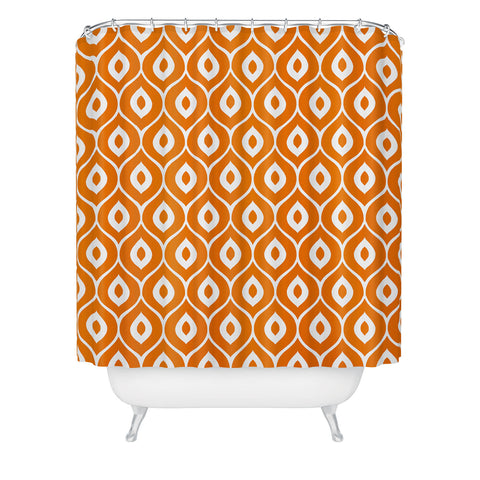 Aimee St Hill Leela Orange Shower Curtain