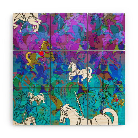 Aimee St Hill Merry Go Round Wood Wall Mural