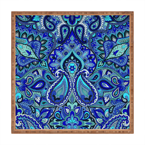 Aimee St Hill Paisley Blue Square Tray