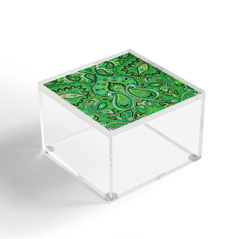 Aimee St Hill Paisley Green Acrylic Box