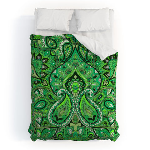 Aimee St Hill Paisley Green Comforter