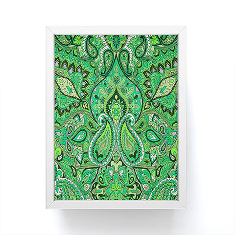 Aimee St Hill Paisley Green Framed Mini Art Print