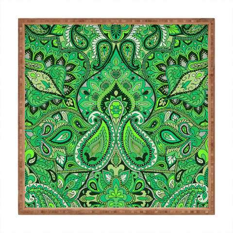 Aimee St Hill Paisley Green Square Tray