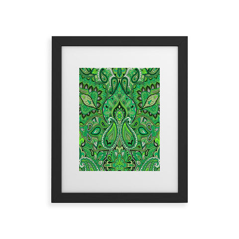 Aimee St Hill Paisley Green Framed Art Print